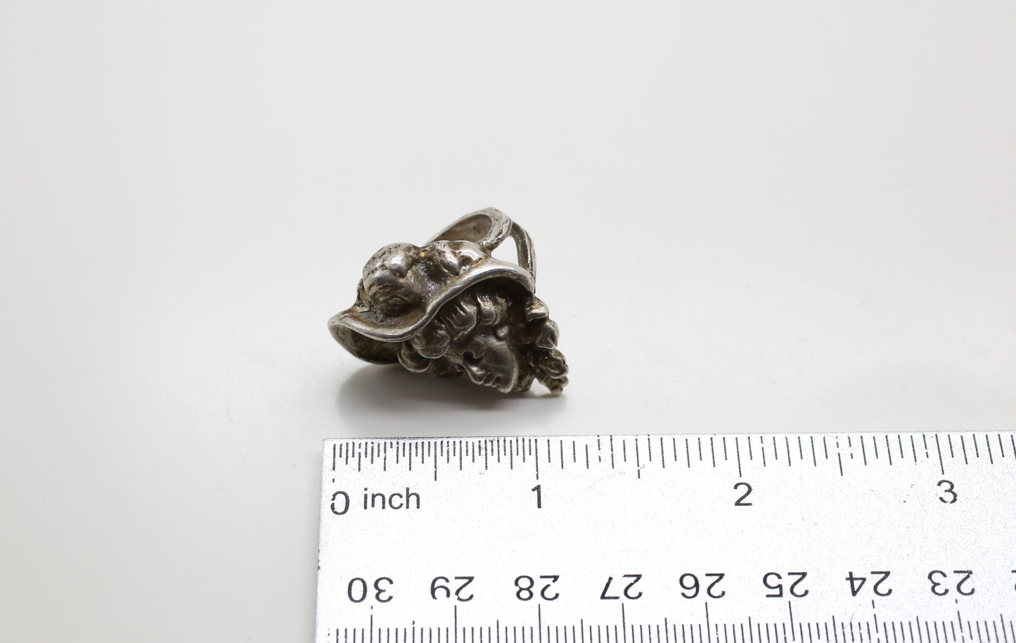 Vintage Sterling Silver Gibson Girl Ring, Size 5.5 - 15.6g