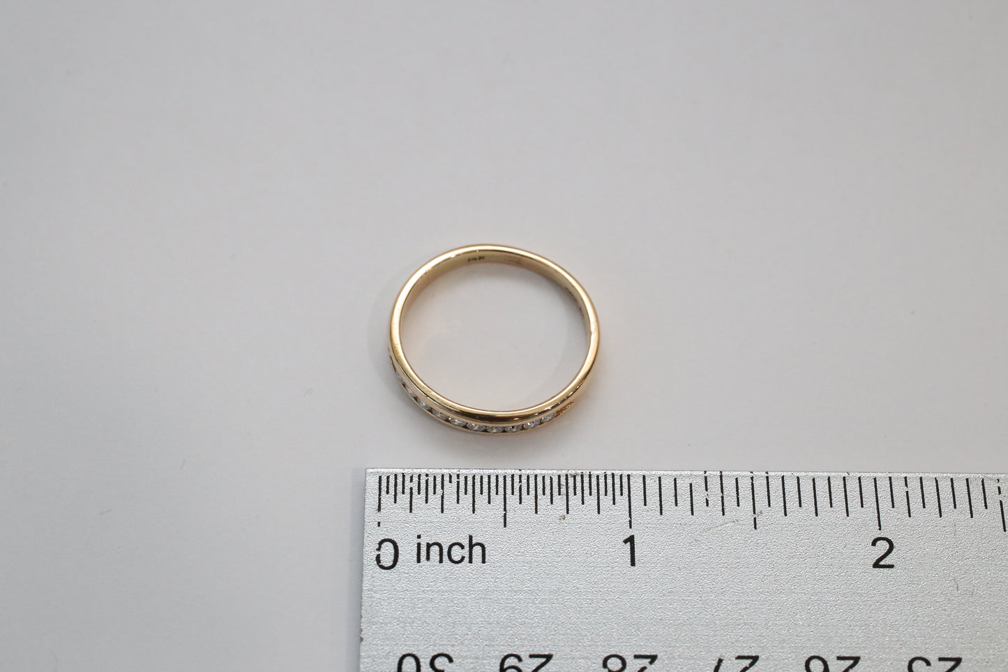 Magic Glo 14k Yellow Gold Diamond Band, Size 9.25 - 3.6g