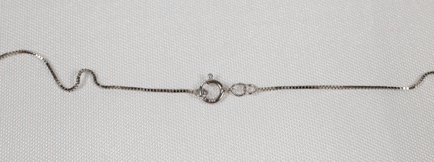 14k White Gold Cubic Zirconia Earring & Necklace Set, 6.6g