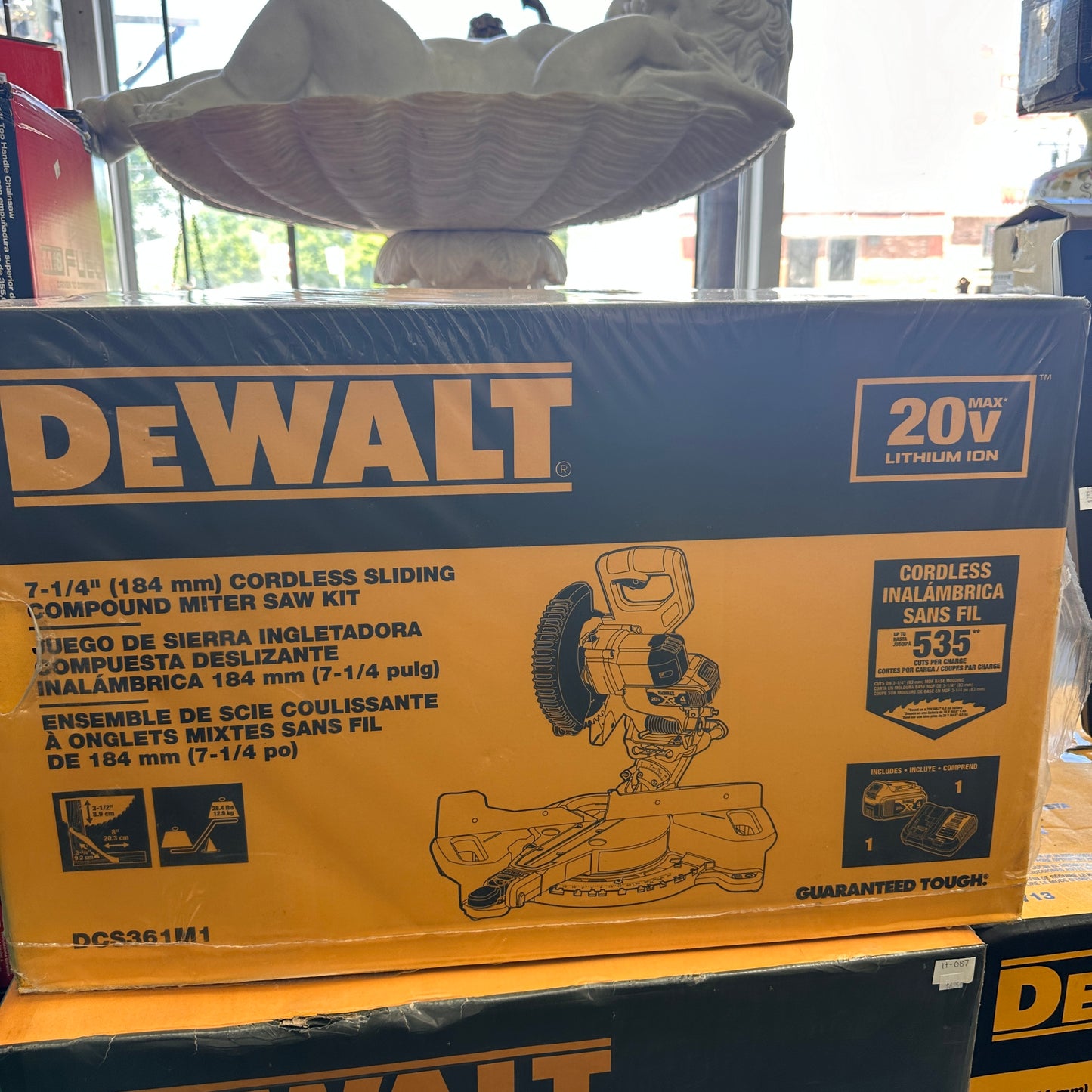 Dewalt DCS361M1 7 1/4" Cordless Sliding Miter Saw Kit (PICK UP ONLY)