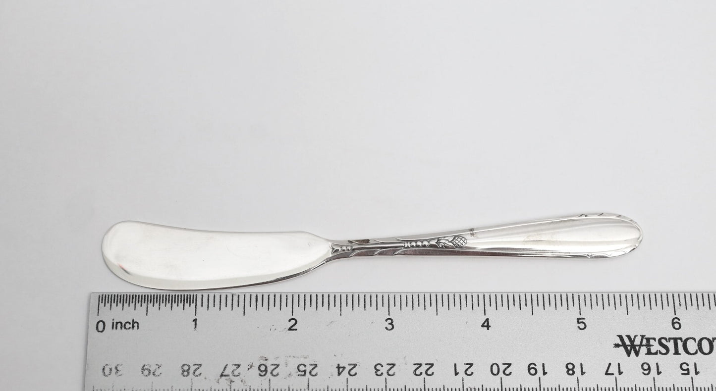 Oneida Sterling Silver Butter Knife, 5.5 inches - 28.5g