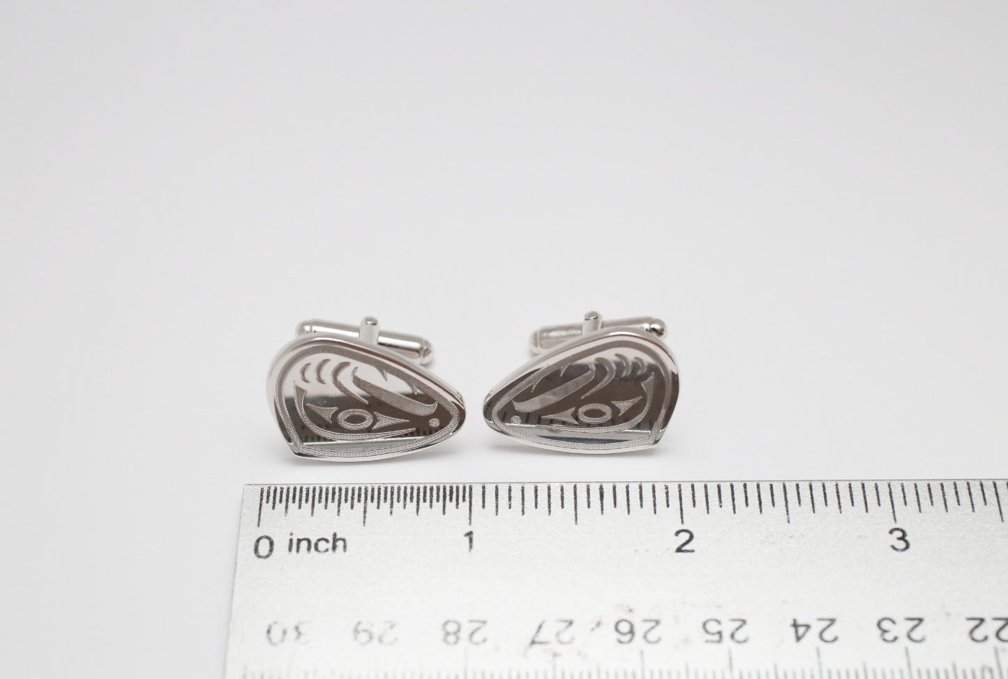 Birks 2007 Sterling Silver Motif Cufflinks, 15.0g
