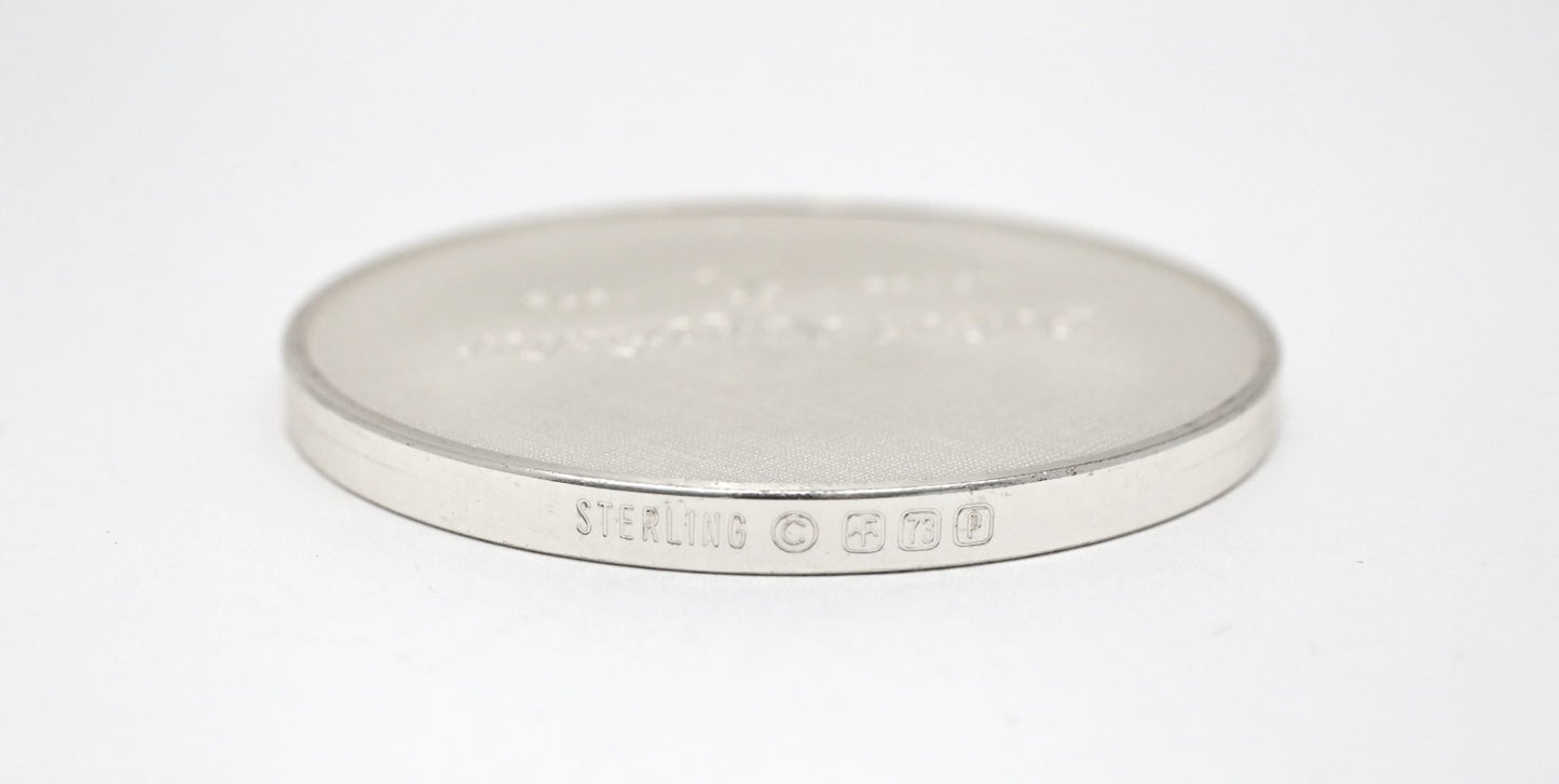 Sterling Silver 1973 Belted Kingfisher #33 Roberts Birds, 66.0g