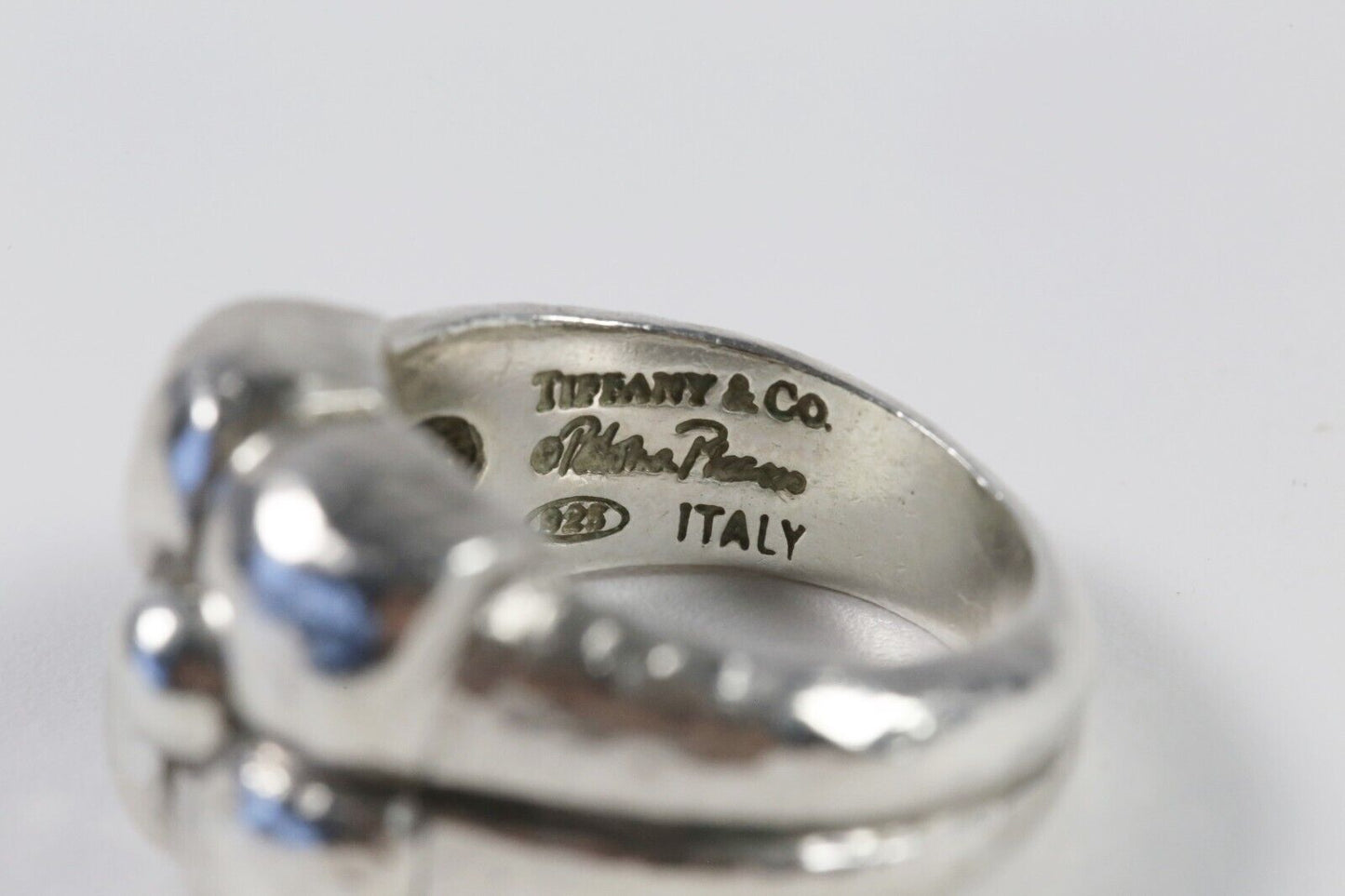 Tiffany & Co Palmoa Picasso Sterling Silver Hammered "Fiori" Flower Set