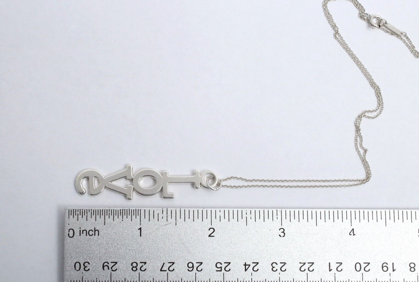 Tiffany & Co "Love" Pendant Necklace, 16 inches - 5.9g