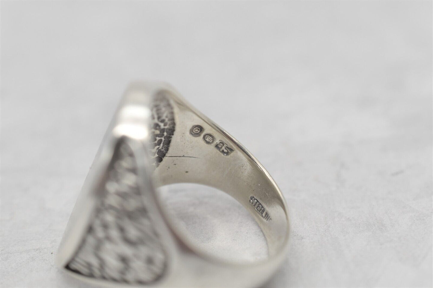 Sterling Silver Turquoise Ring, Size 10 - 14.8g