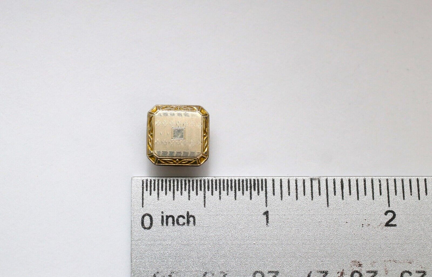 Vintage 10k Yellow Gold Buttons, 3.8g