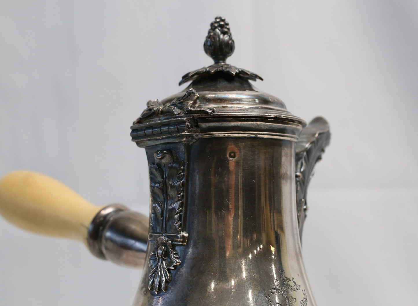 Antique A.Aucoc Solid Silver French Coffee Pot, 32.0oz