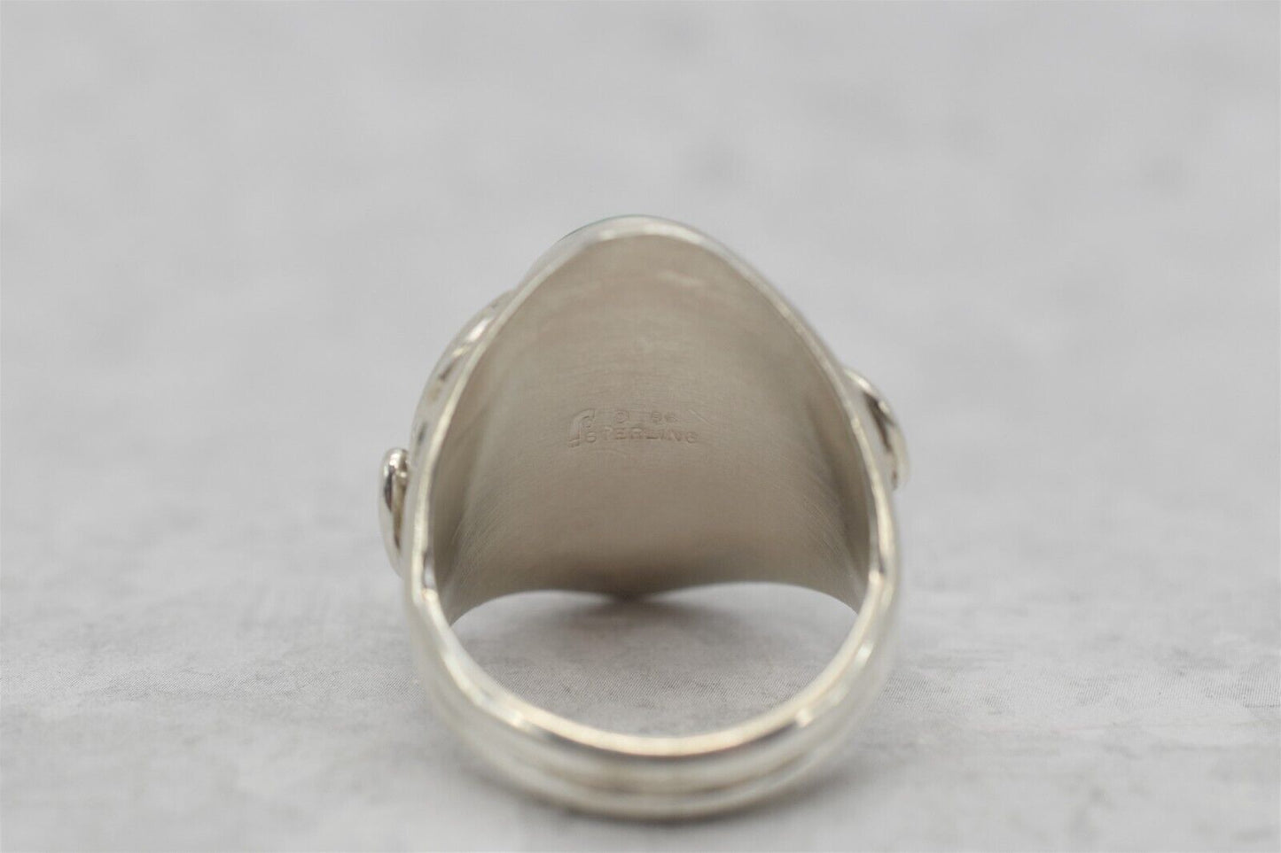 Sterling Silver Turquoise Ring, Size 10 - 12.3g