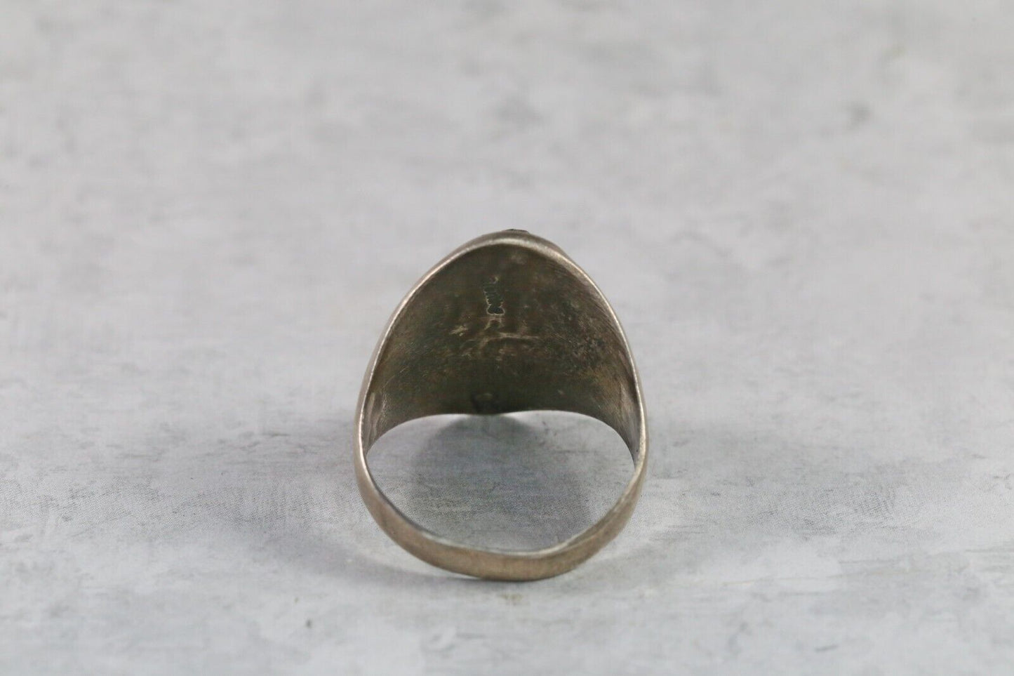 Vintage Navajo Sterling Silver & Turquoise Ring, Size 13.25 - 13.1g