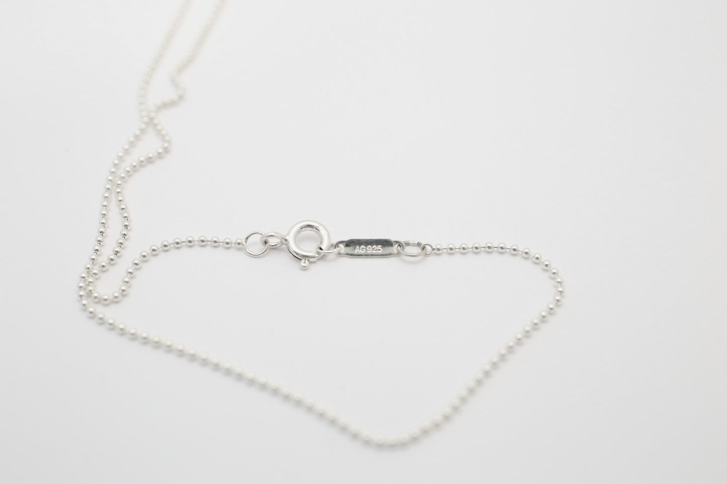 Tiffany & Co Sterling Silver Blue Splash Oval "Please Return to Tiffany" Necklace, 18 inches