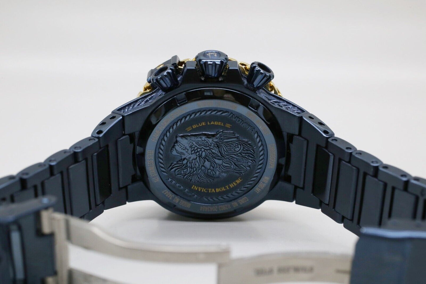 Invicta 34847 Reserve Herc Blue Dial 43mm Chronograph Stainless Steel Watch