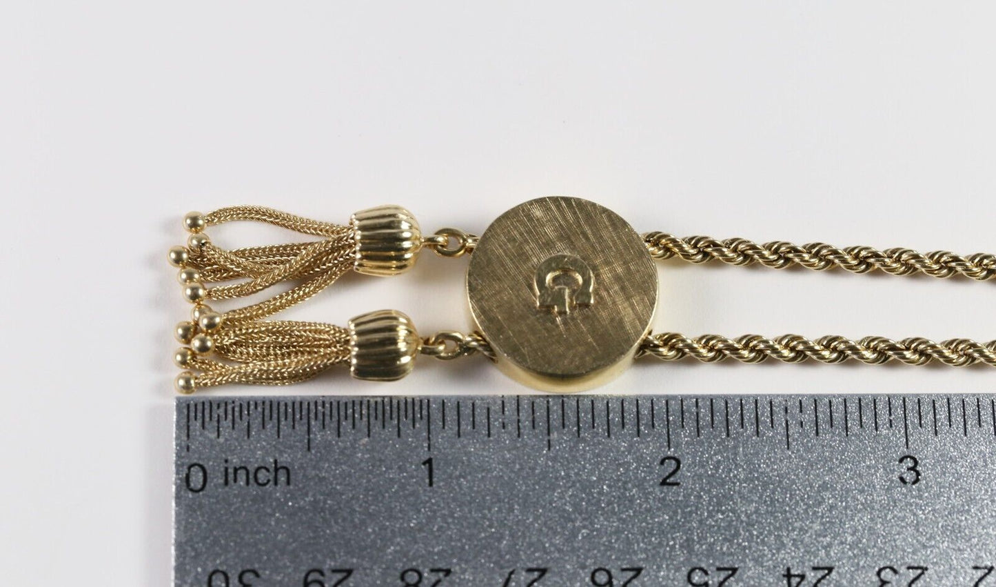 Vintage 14k Yellow Gold Tassel "G" Necklace, 32 inches - 39.0g