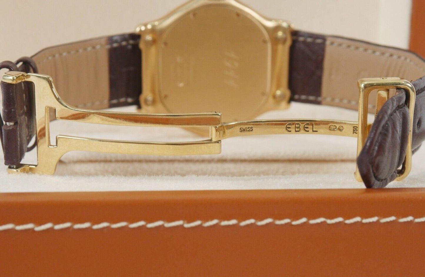 Ebel 1911 Ref 8187241 Solid 18k Yellow Gold Swiss Made Quartz 37mm Watch