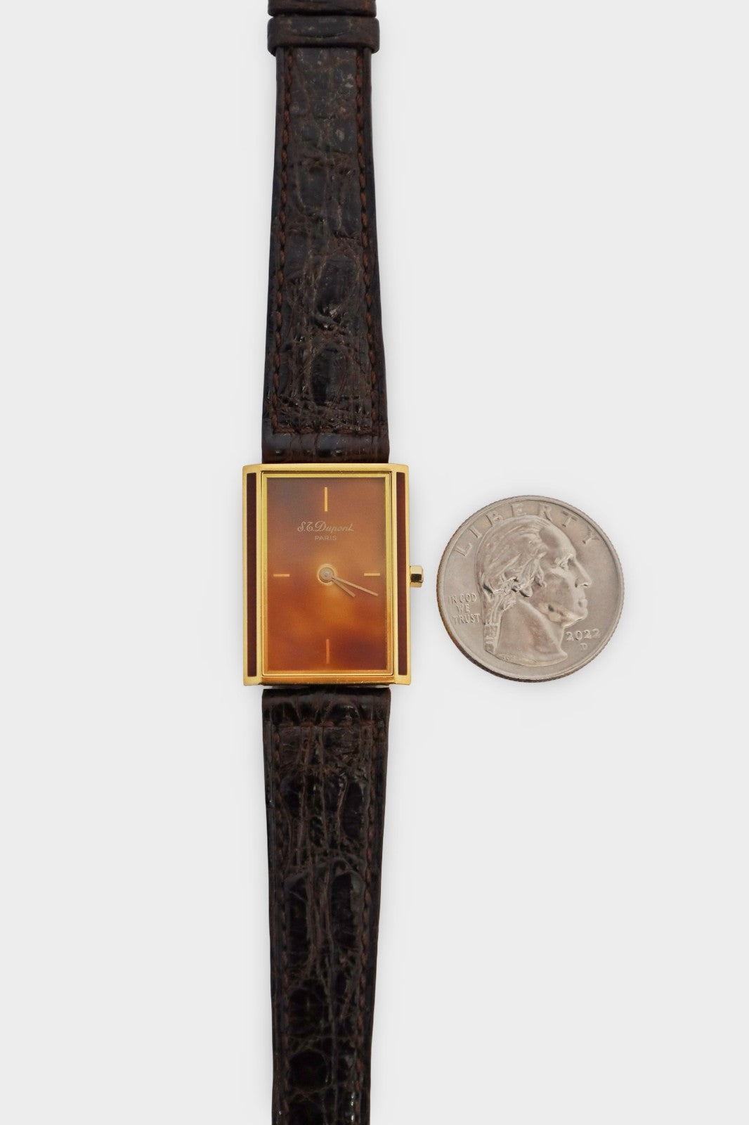 Vintage S.T. Dupont Chinese Lacquer Quartz Watch