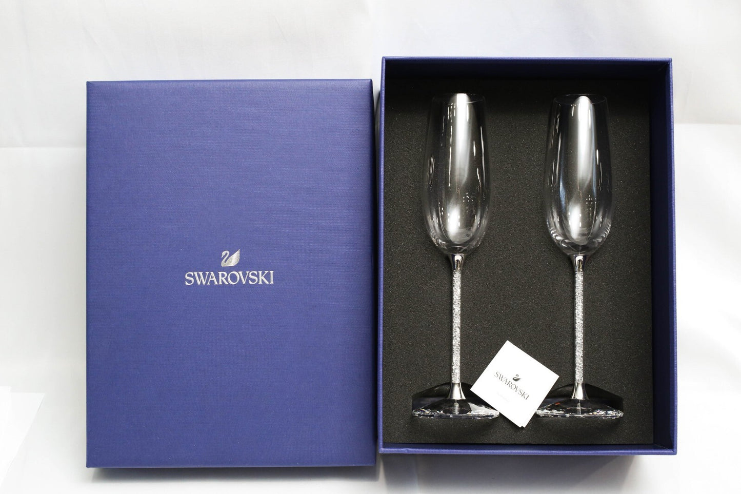 Swarovski Crystalline Toasting Flutes Wedding Champagne Glasses