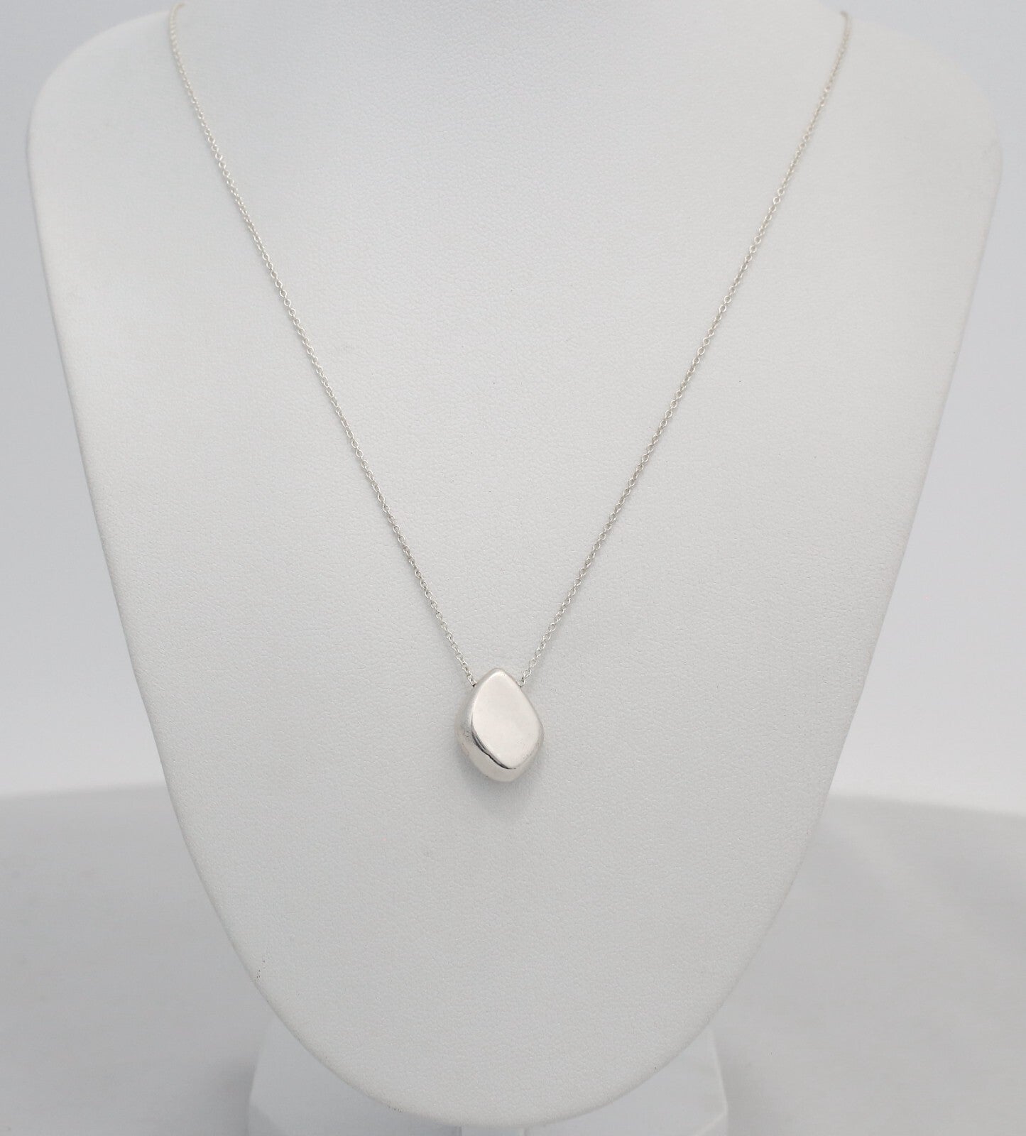 Birks Sterling Silver Pebble Pendant Necklace, 18 inches - 4.0g