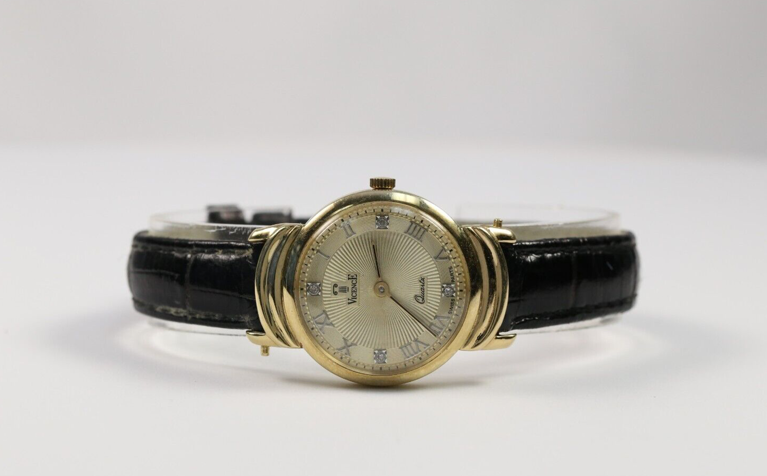 (Rare!) Vintage Vicence 14K 535 Milor shops Italy Swiss Parts Women’s Quartz Watch