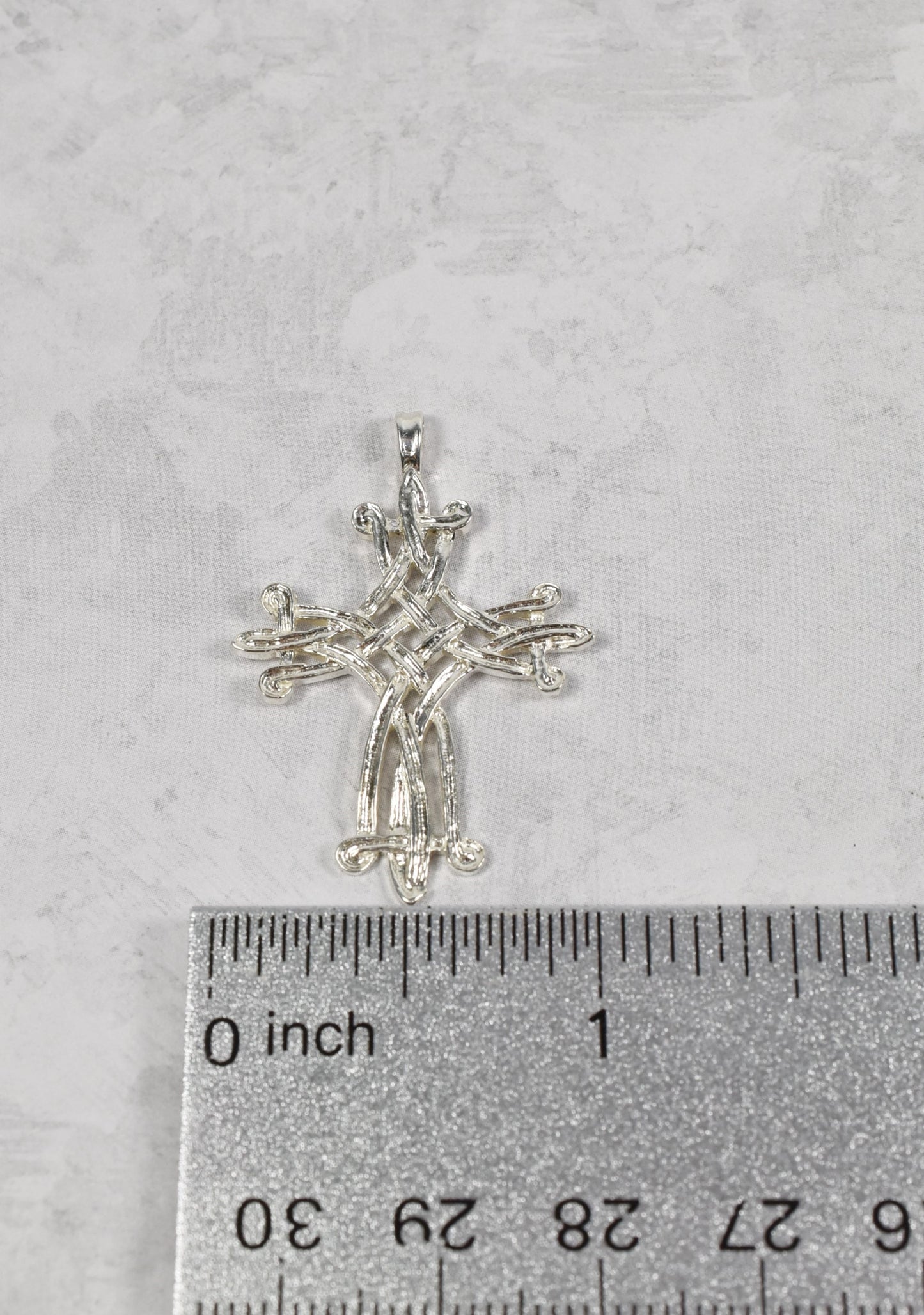 Kabana Sterling Silver Ornate Celtic Cross Pendant, 2.8g