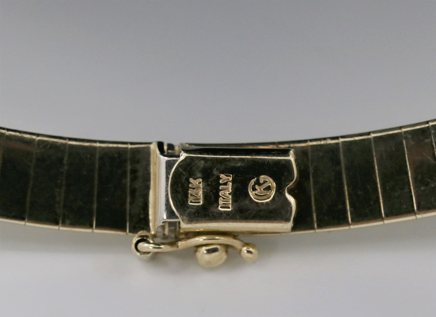 Vintage Kurt Gutmann 14k Yellow Gold Emerald & Diamond Necklace, 16.5 inch - 45.2g