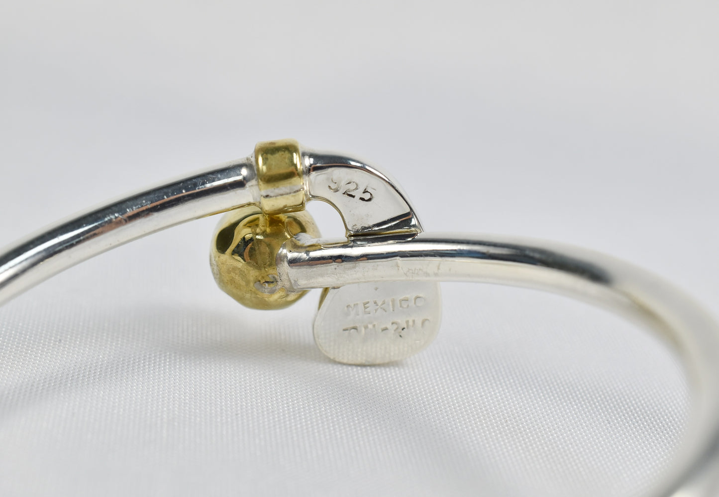 Vintage Sterling Silver Hinge Golf Bracelet, 7 inches - 34.7g