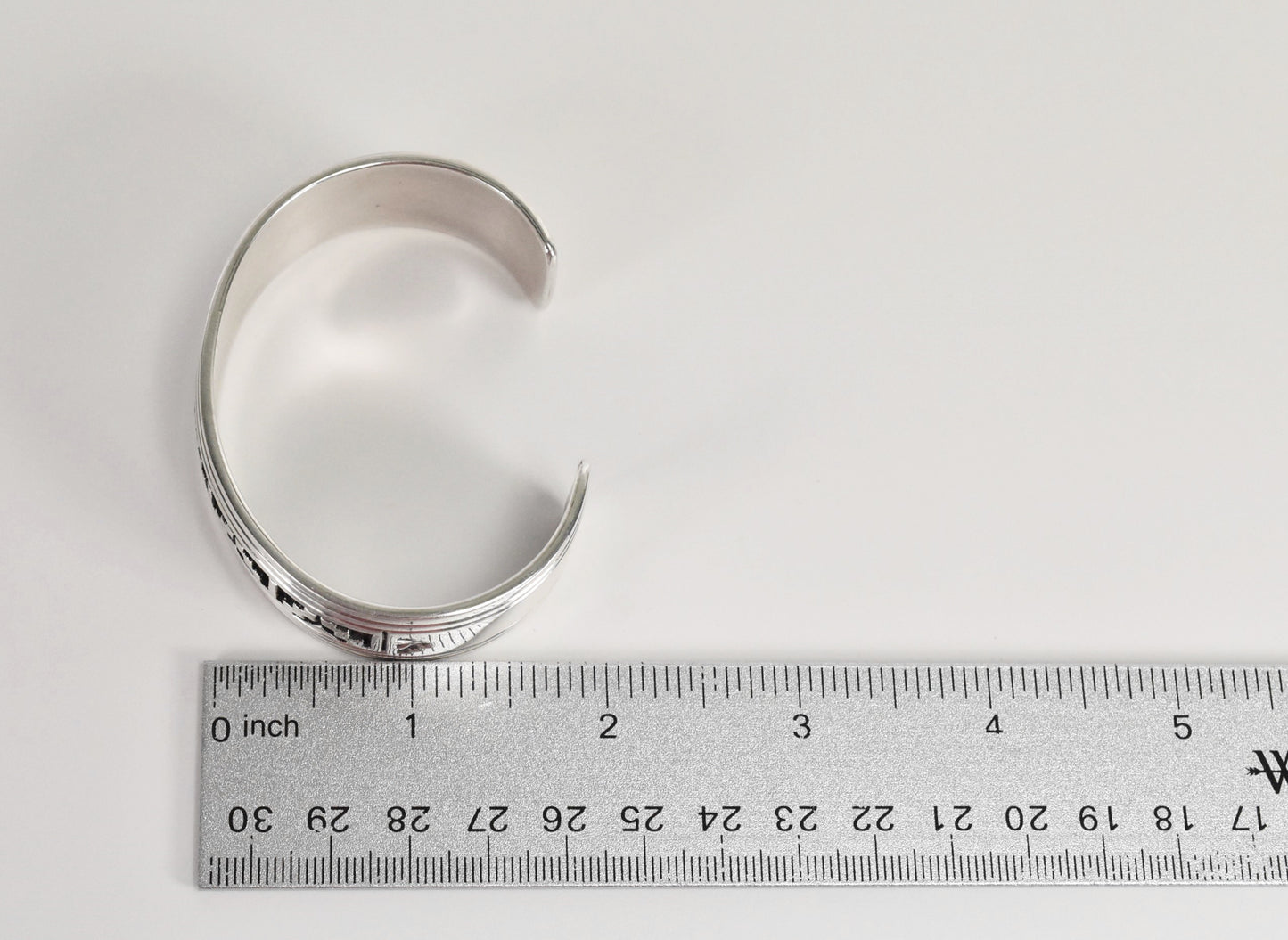 Vintage Rew Dineh Sterling Silver Cuff Bracelet, 6.5 inches - 53.3g