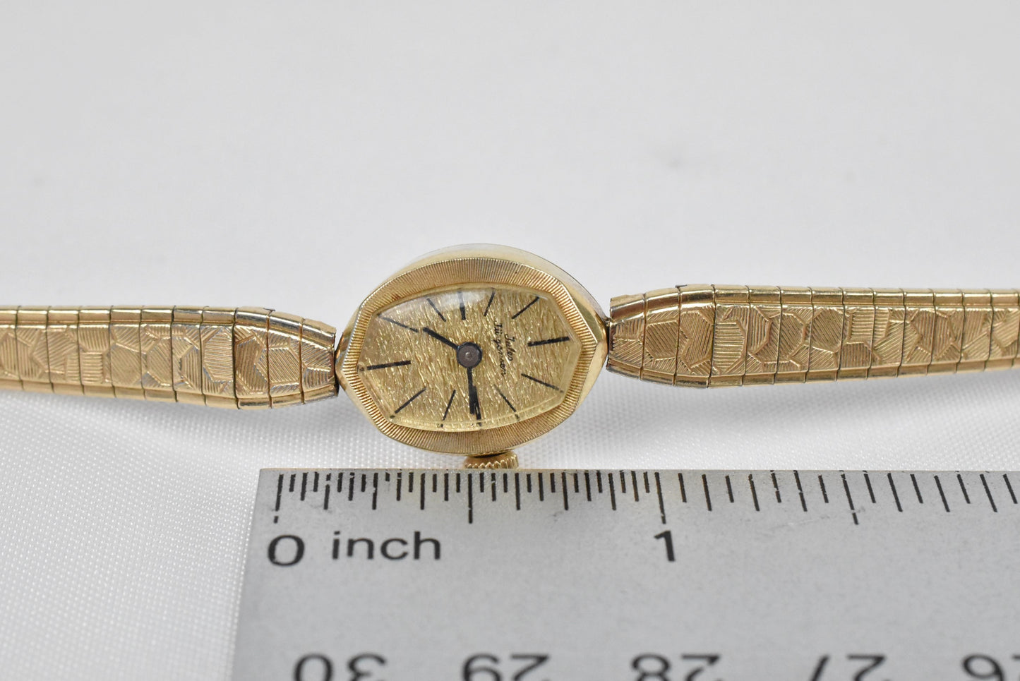 Vintage Jules Jurgensen 14k Yellow Gold 15mm Watch, 7 inches - 14.3g