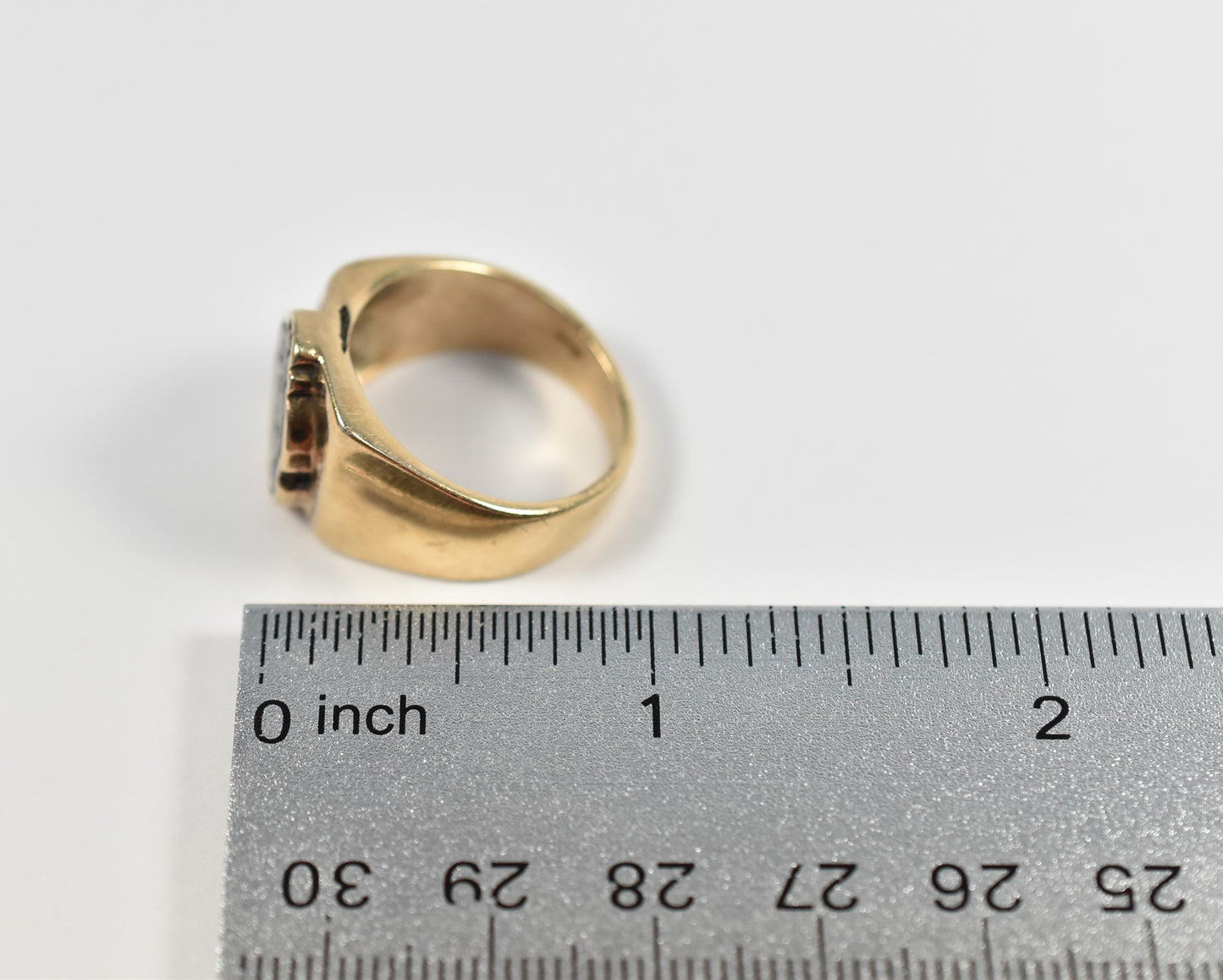 Vintage 14k Yellow Gold TALLDOG Ring, Size 9.25 - 12.0g