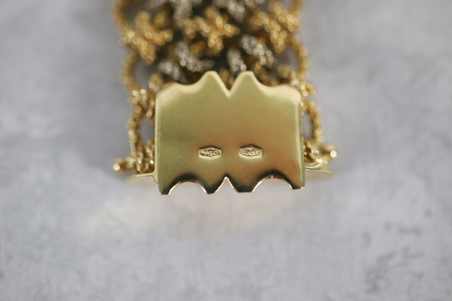 Vintage 18k Yellow & White Gold Woven Bracelet, 7.5 inches - 87.0g