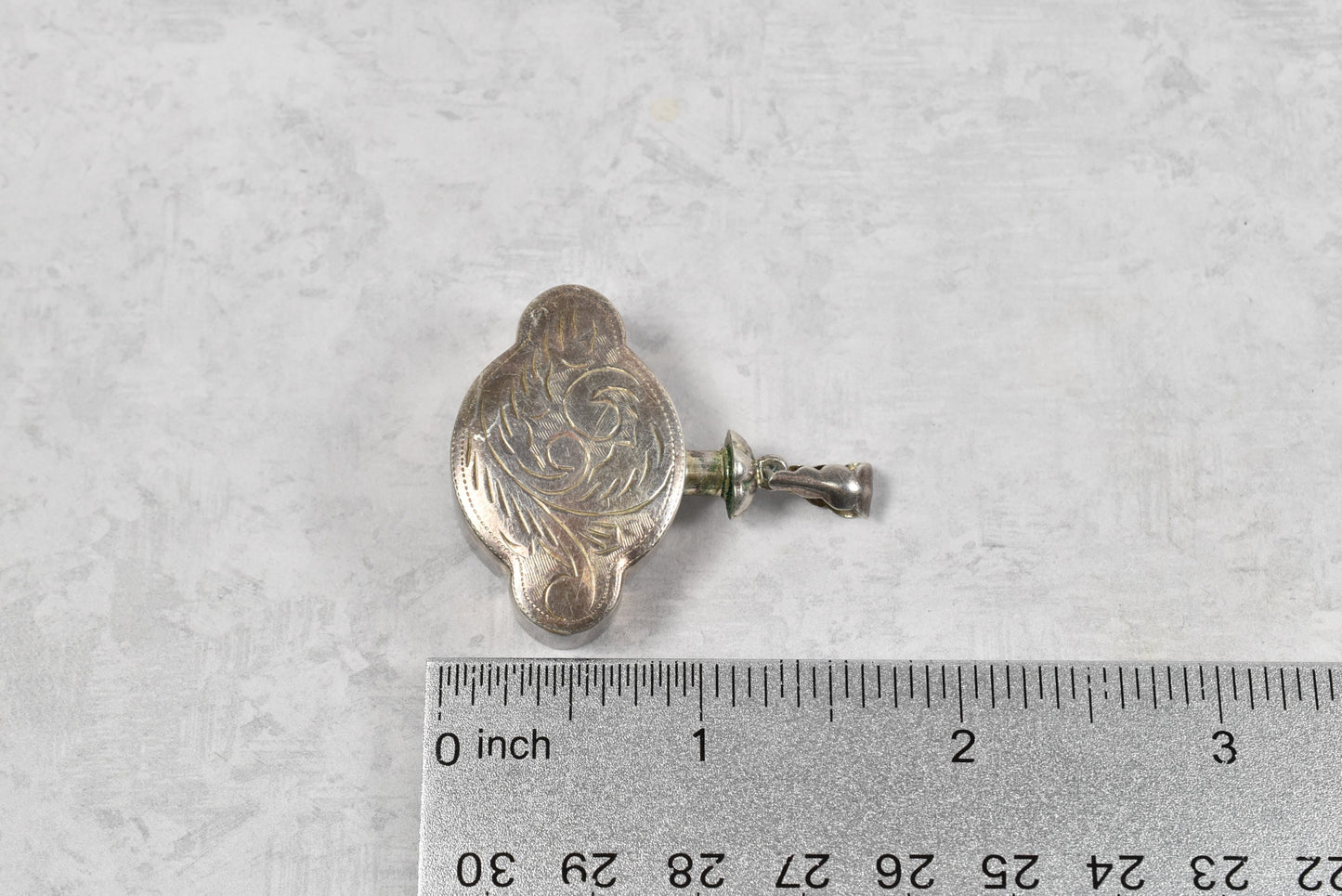 Vintage Sterling Silver Parfum Bottle Pendant, 8.9g