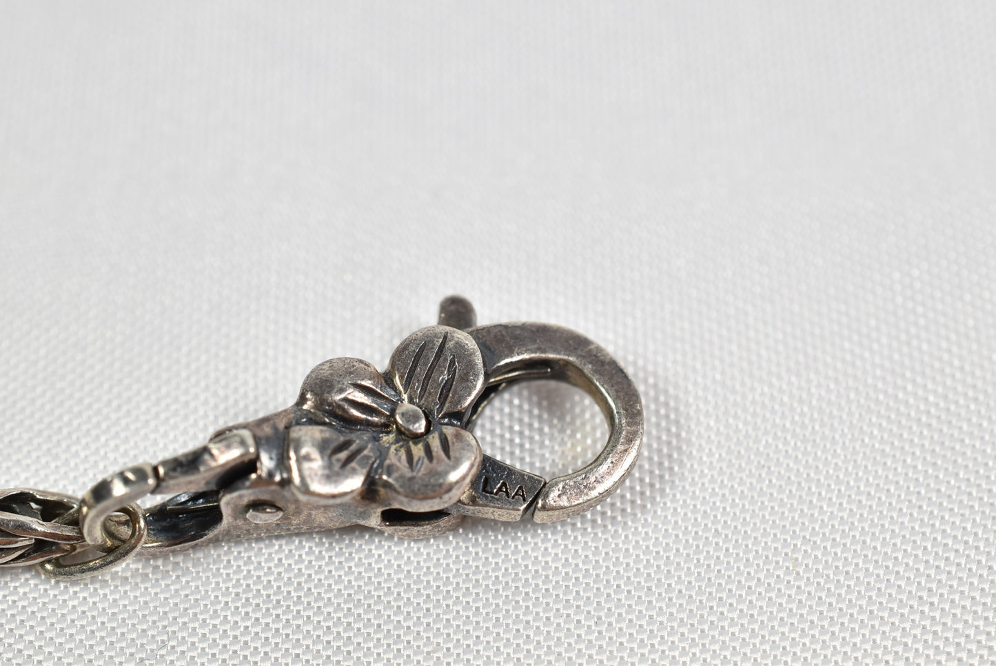 Vintage Sterling Silver Tiger's Eye Starfish Trollbead Bracelet, 7.5 inches - 13.5g