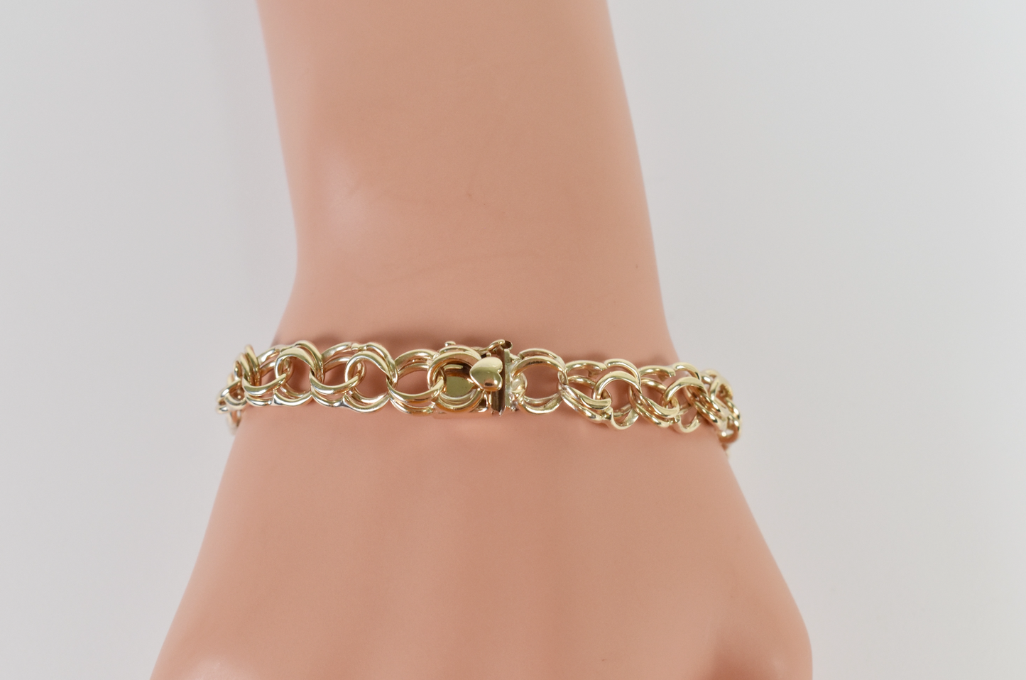 14k Yellow Gold Charm Bracelet, 7.75 inches - 18.4g