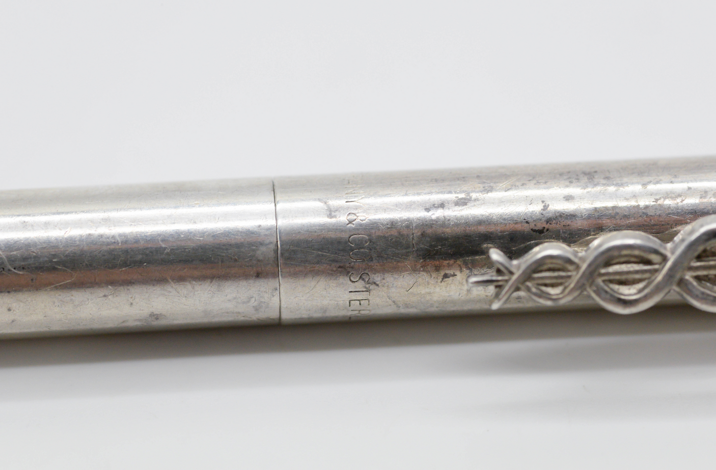Vintage Tiffany & Co. Sterling Silver Medical Caduceus Ballpoint Pen, 23.6g