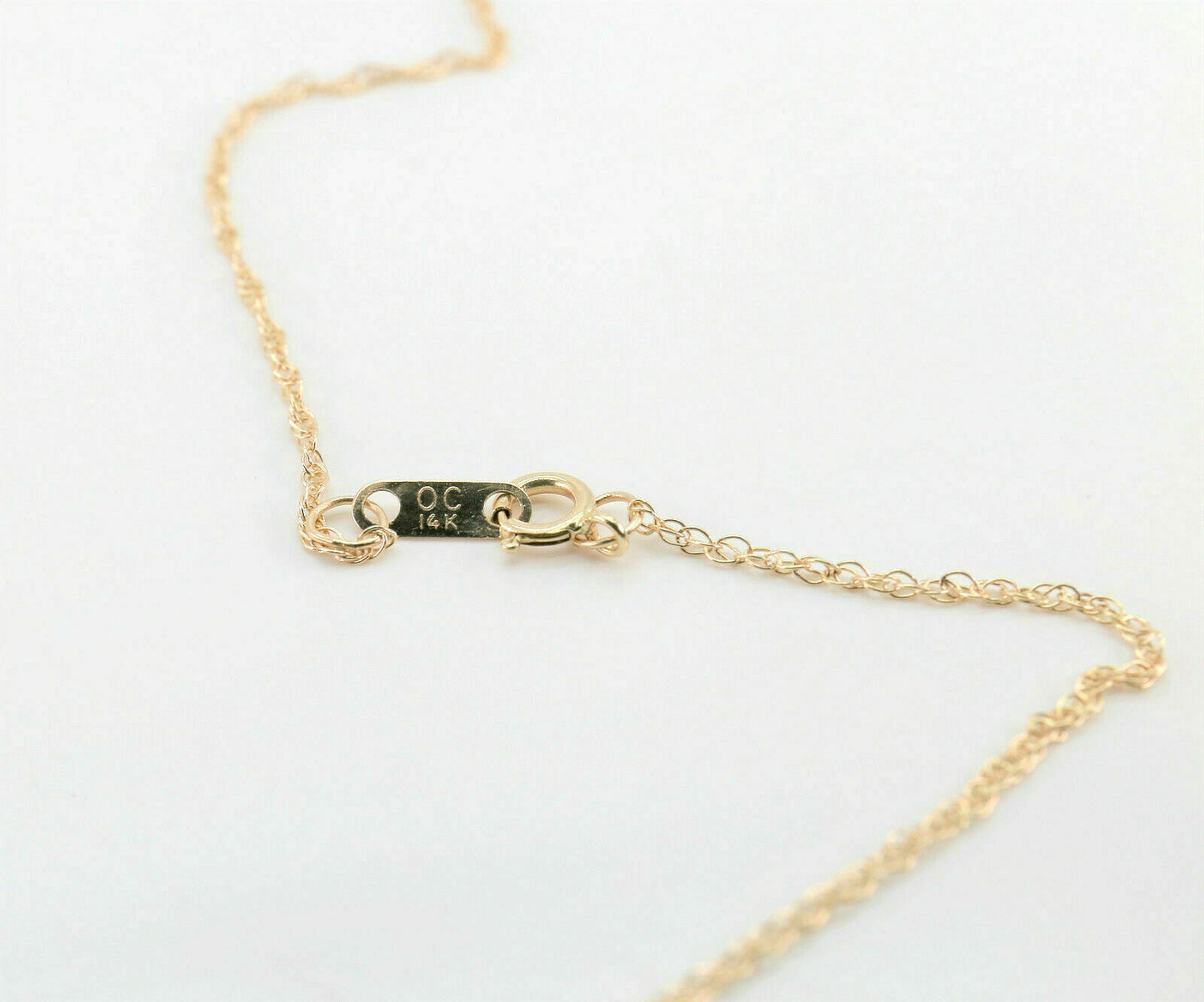 14k Yellow Gold Necklace w/ a Beautiful Round 0.75ct SI1/H Diamond, 18 inches - 2.2g