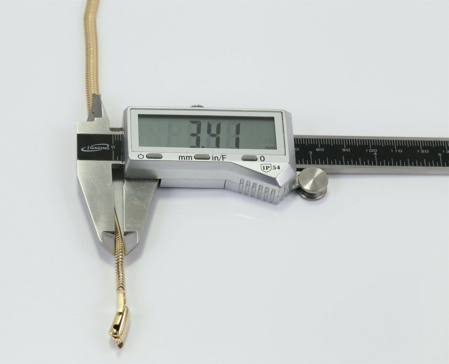 Vintage 14k Yellow Gold Omega Necklace, 15 inches - 37.3g