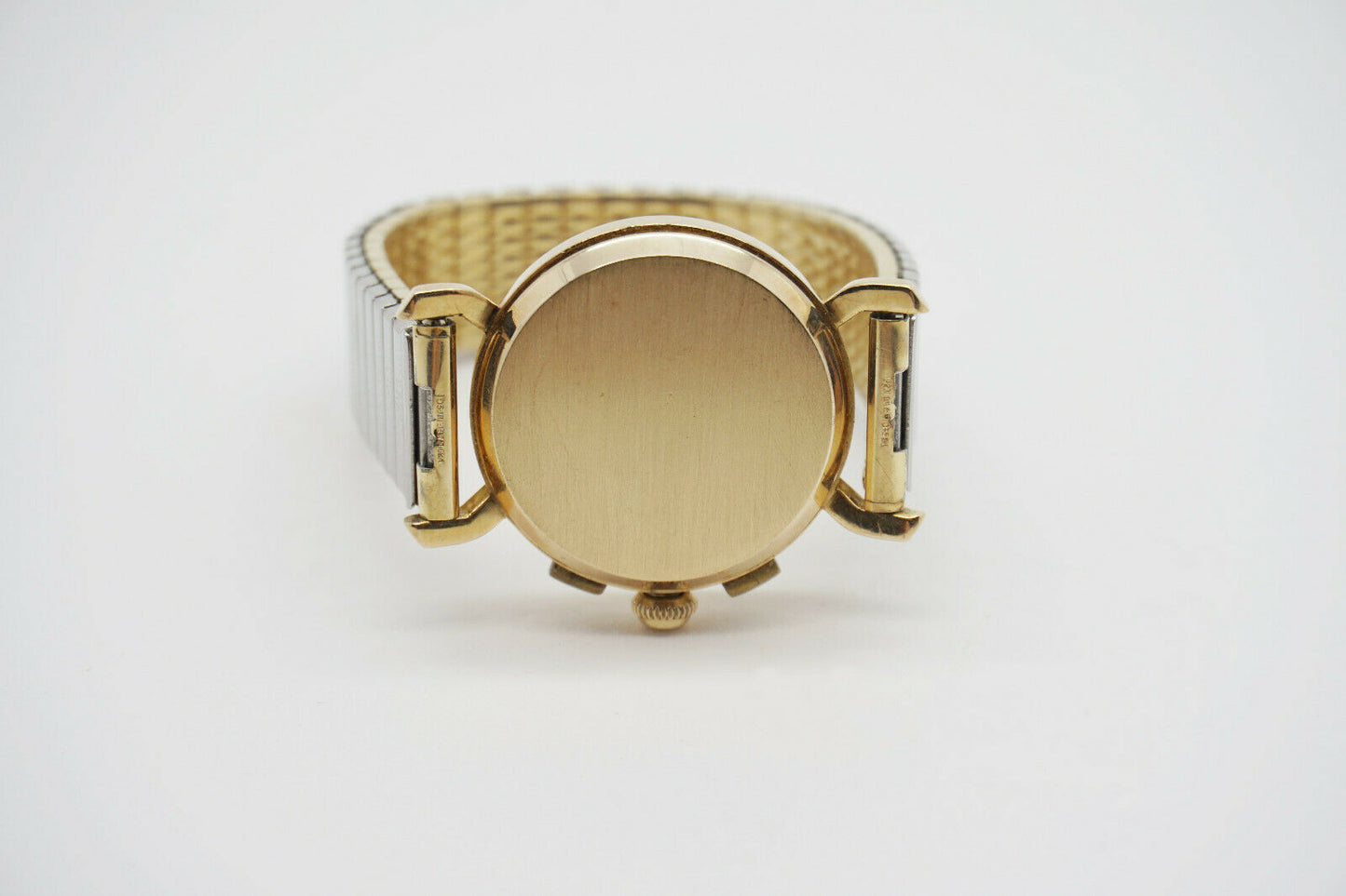 Vintage 14k Yellow & White Gold LeCoultre Automatic Chronograph Watch 30mm