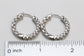 14k White Gold 6.12ctw Diamond Hoop Earrings - 6.9g