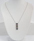 14k White Gold Diamond & Gemstone Pendant Necklace, 18 inches - 5.7g