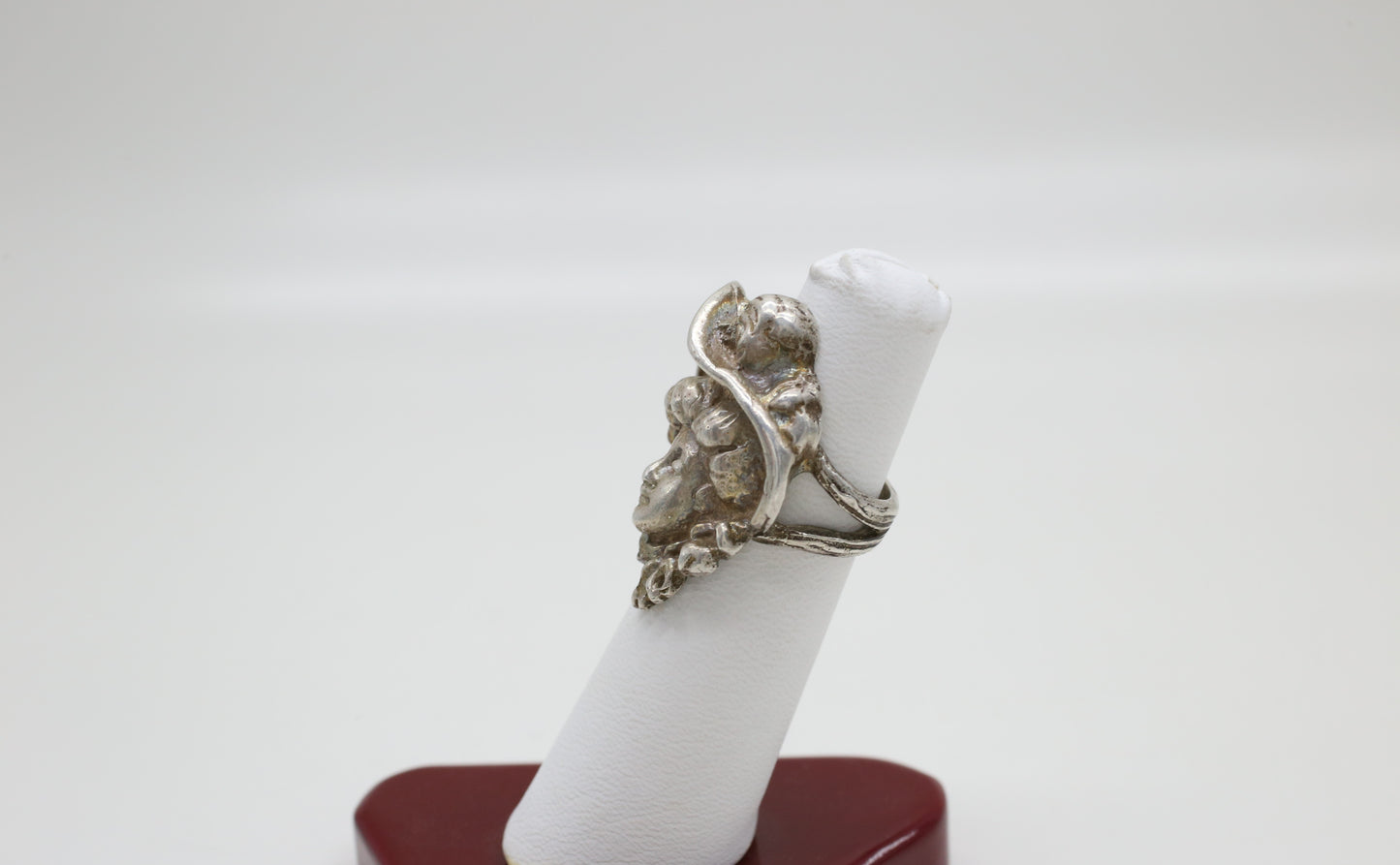 Vintage Sterling Silver Gibson Girl Ring, Size 5.5 - 15.6g