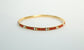 21k Yellow Gold Beaded Bangle, 7.25 inches - 9.9g