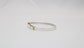 Tiffany & Co Sterling Silver 18k Yellow Gold Hook & Eye Bracelet, 6.75 inches - 14.0g