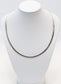 14k White & Yellow Gold Reversible Omega Choker Necklace, 16.5 inches - 20.6g
