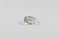 Sterling Silver Open Cross Ring, Size 13 - 13.0g