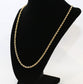 NEW 14k Yellow Gold Rope Chain, 22 inches - 5.7g