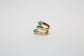 18k Yellow Gold Spiral Wrap Ring, Size 5-6 - 6.9g