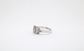 14k White Gold Blue Diamond Ring, Size 6.75 - 3.6g
