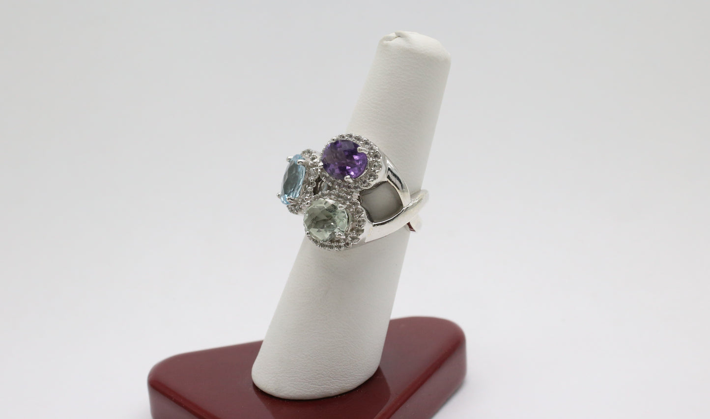 Fadi Sterling Silver Gemstone Ring, Size 7 - 10.2g