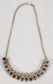 Antique Sterling Silver Amethyst & Moonstone Necklace, 22" (adjustable) - 79.4g
