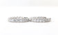 14k White Gold 6.12ctw Diamond Hoop Earrings - 6.9g