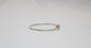 Sterling Silver & 14k Yellow Gold Ball Clasp Bracelet, 6.75 inches - 9.7g